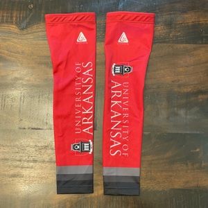 Cycling Arm Warmers-University of Arkansas, Size M